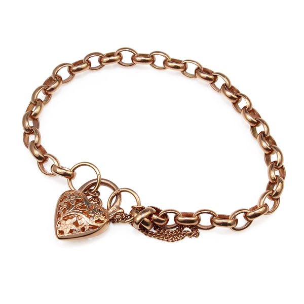 9ct rose deals gold belcher bracelet