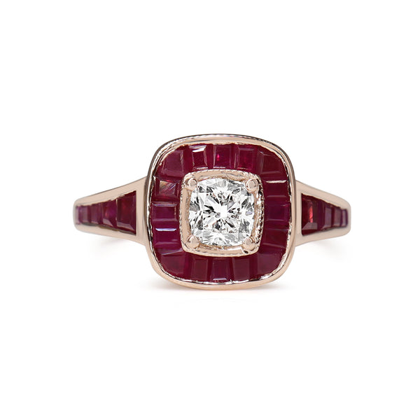 Modern 18ct white gold Thailand ruby and diamond ring — Klepner's Fine  Antique Jewellery & Valuers- Antique Engagement Rings