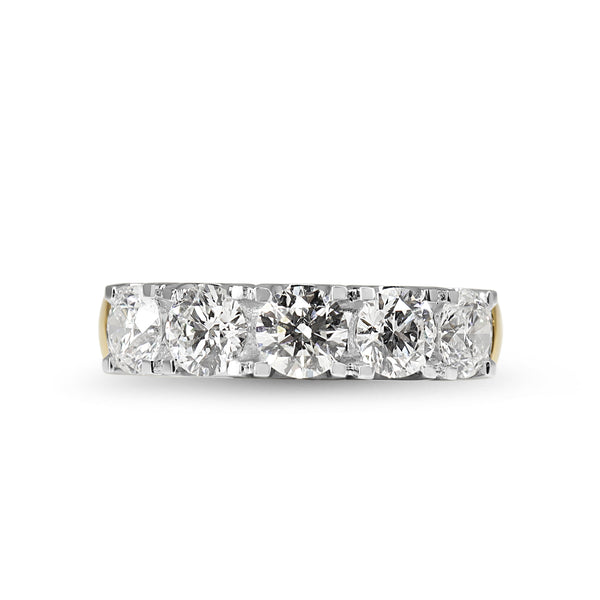 18ct Yellow and White Gold 2.10ct 5 Stone Diamond Ring