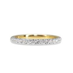 18ct Yellow and White Gold .40ct Diamond Band