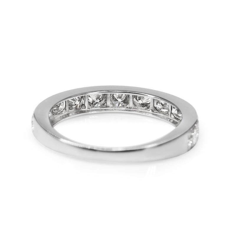 Platinum Vintage Style Diamond Band Ring