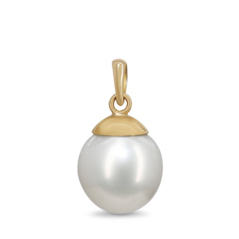 20ct Yellow Gold 14mm South Sea Pearl Pendant