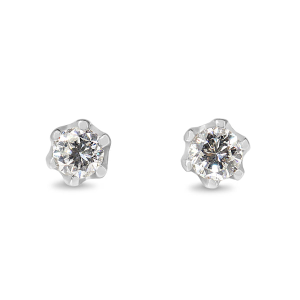 Platinum .60ct Diamond Stud Earrings