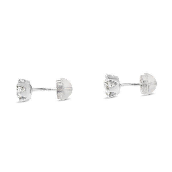 Platinum .60ct Diamond Stud Earrings