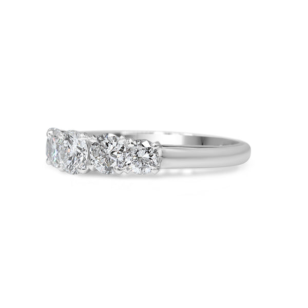 Platinum Diamond 5 Stone Ring