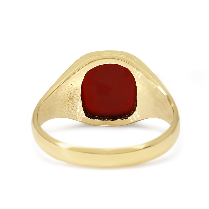 9ct Yellow Gold Vintage Carnelian Signet Ring