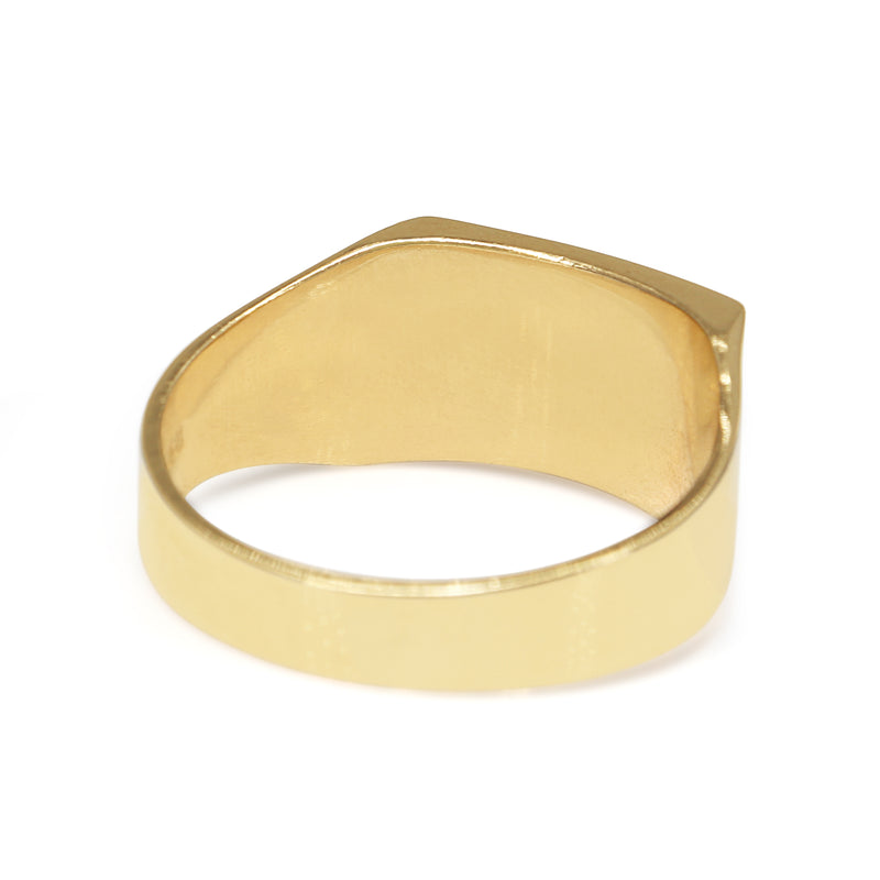 9ct Yellow Gold Vintage Rectangle Signet Ring