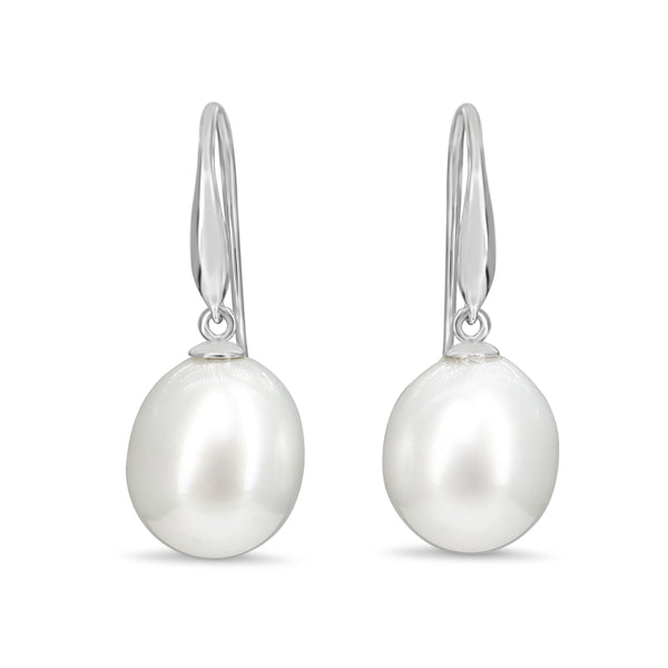 18ct White Gold 12mm South Sea Pearl Earrings