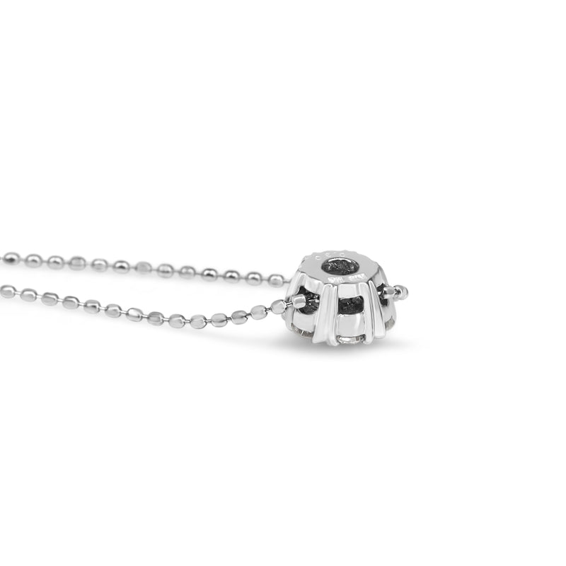 18ct White Gold Diamond Daisy Cluster Necklace