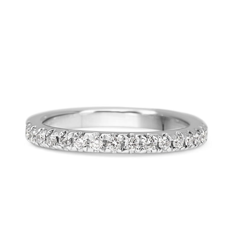 18ct White Gold .25ct Diamond Band Ring