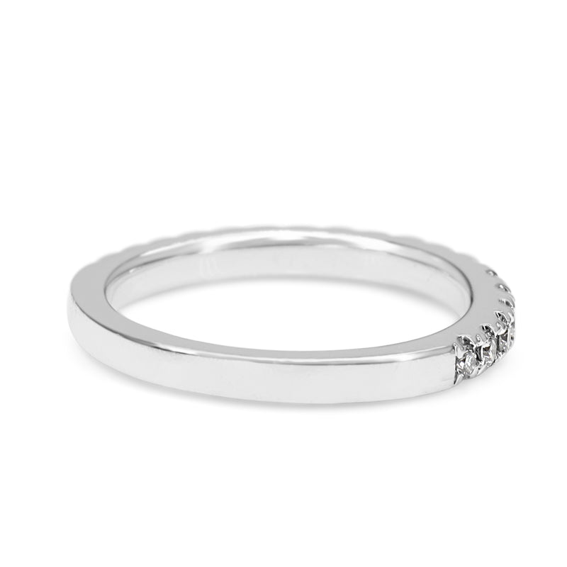 18ct White Gold .25ct Diamond Band Ring