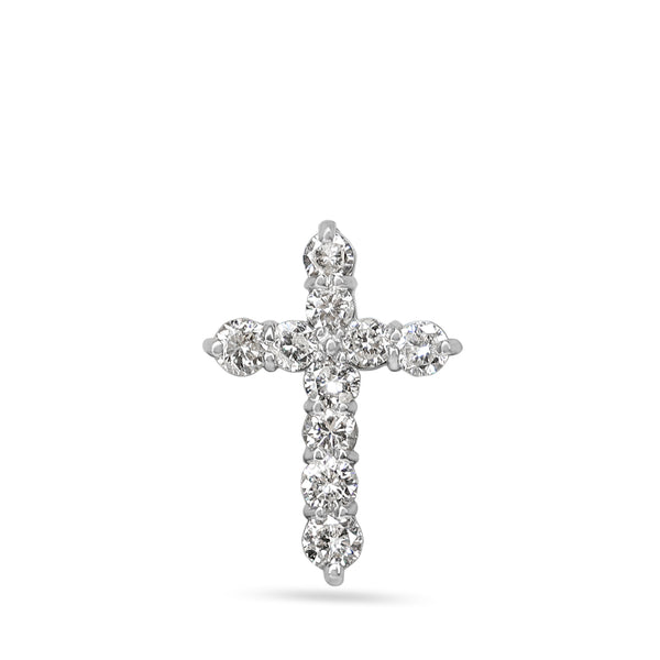 Platinum Diamond Cross Necklace