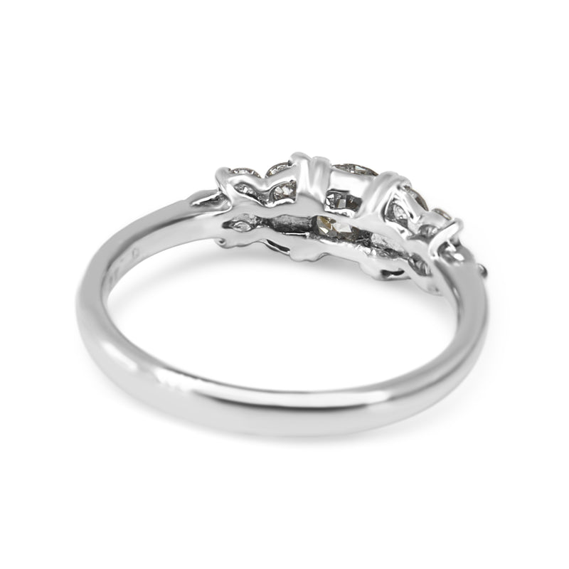 Platinum Diamond Cluster Ring