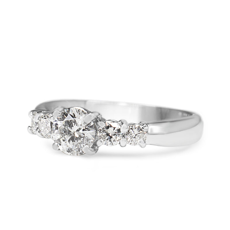 Platinum 5 Stone Diamond Ring