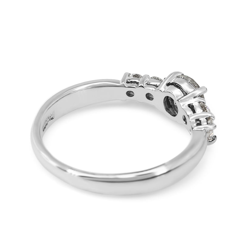 Platinum 5 Stone Diamond Ring