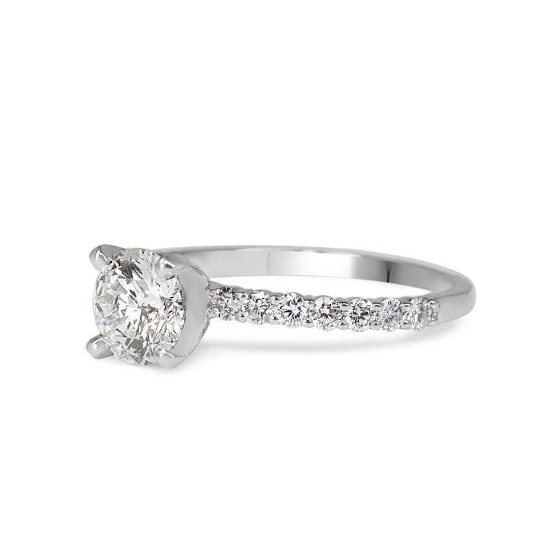 14ct White Gold Diamond Solitaire Ring