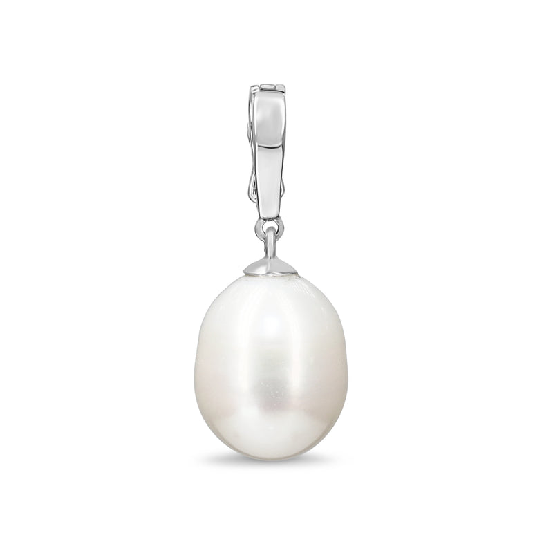 18ct White Gold Fresh Water Pearl Enhancer Pendant