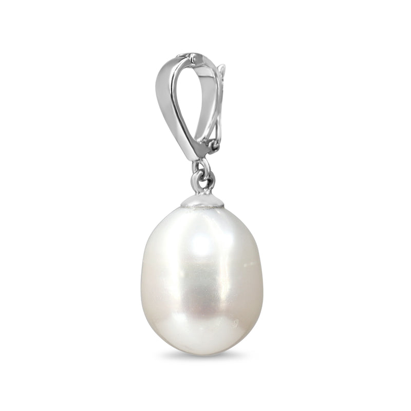 18ct White Gold Fresh Water Pearl Enhancer Pendant