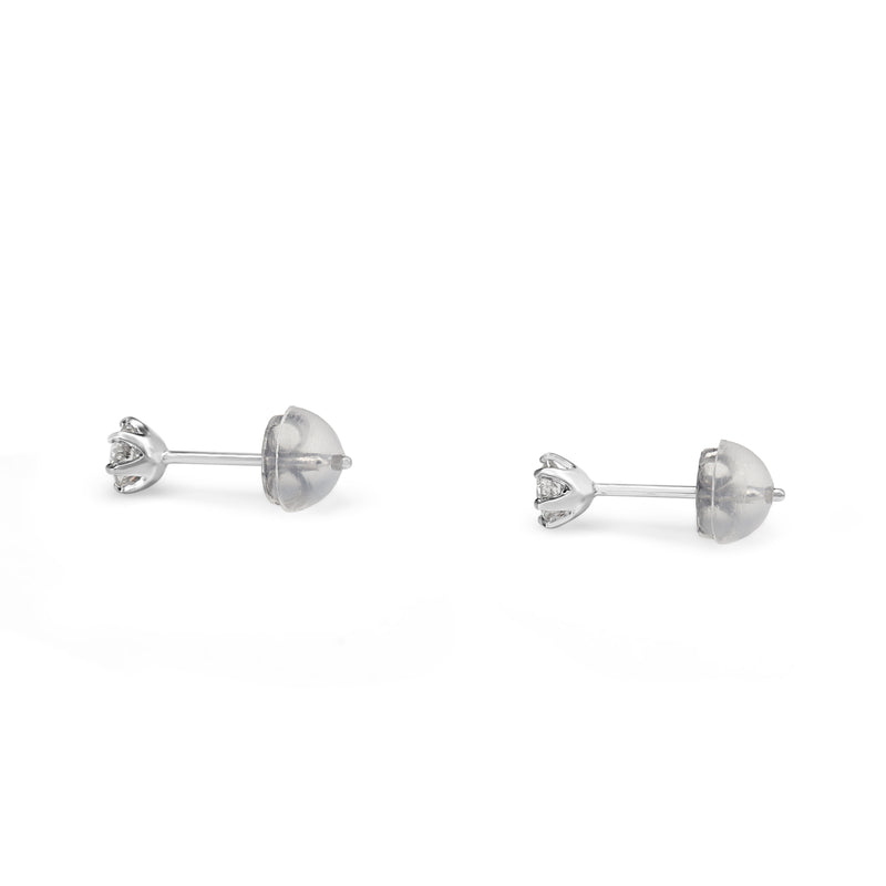 Platinum .20ct Diamond Stud Earrings