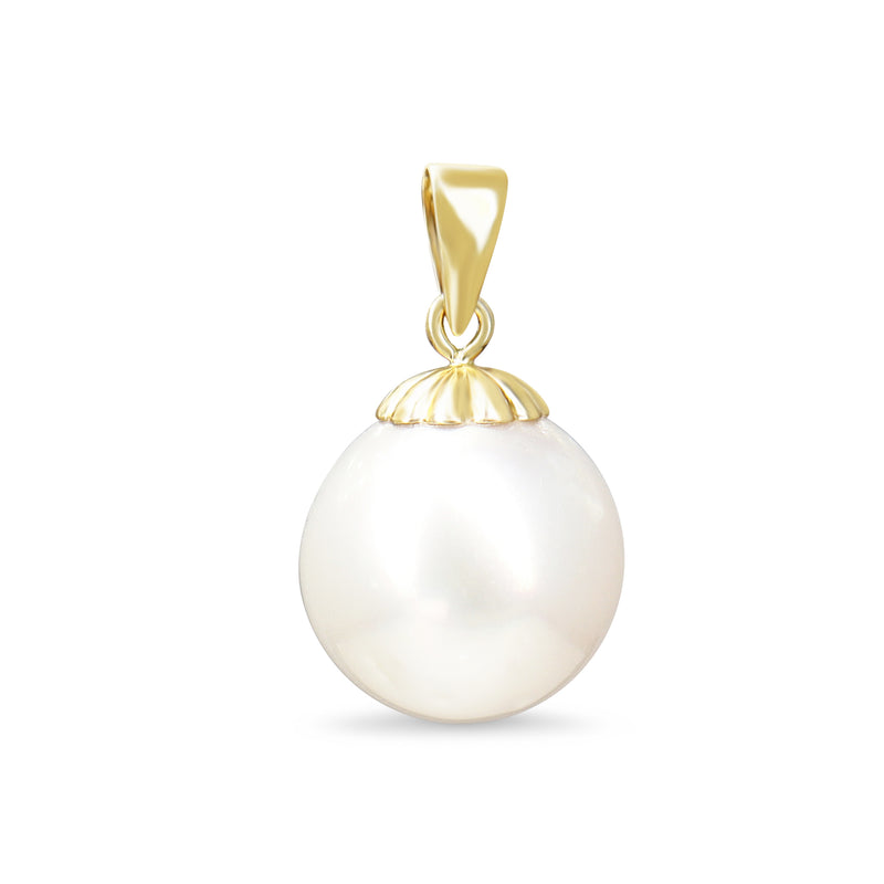 18ct Yellow Gold Fresh Water 11mm Pearl Pendant