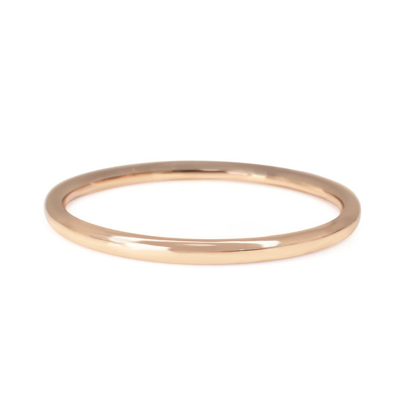 9ct Rose Gold Hollow Golf Style Bangle