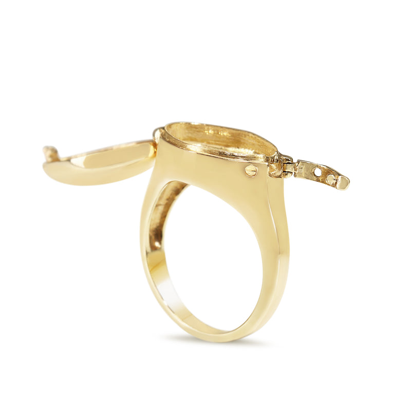 9ct Yellow Gold Poison Ring