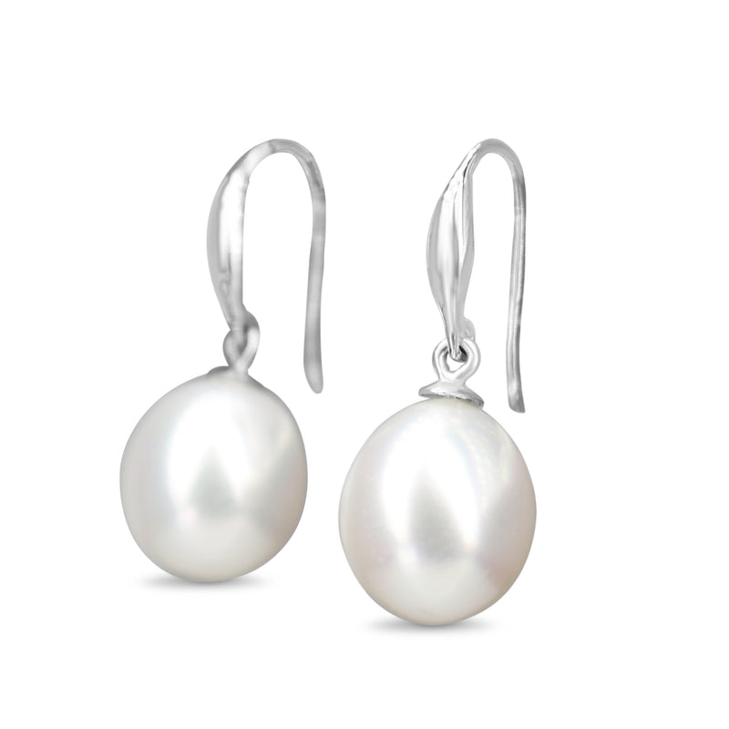 9ct White Gold 10.5mm South Sea Pearl Earrings