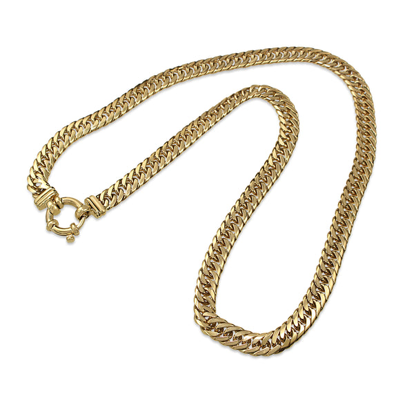 9ct Yellow Gold Flat Curb Link Chain Necklace – BURLINGTON