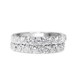 18ct White Gold 1.00ct Diamond Band Ring