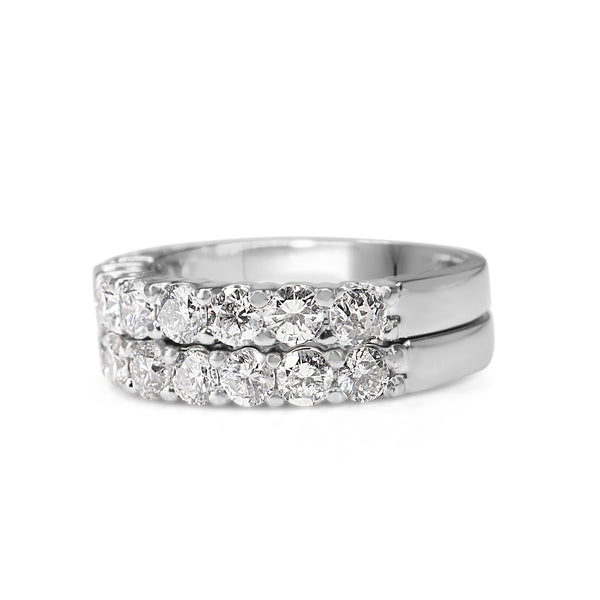 18ct White Gold 1.00ct Diamond Band Ring