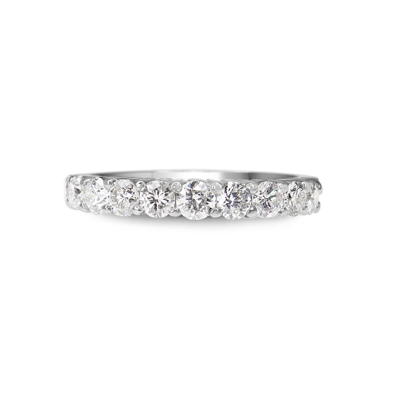 18ct White Gold 1.00ct Diamond Band Ring