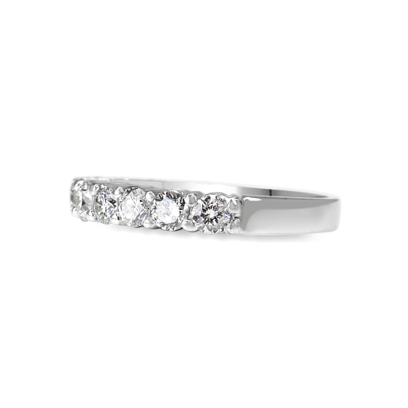 18ct White Gold 1.00ct Diamond Band Ring