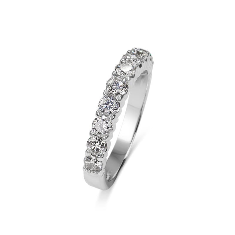 18ct White Gold 1.00ct Diamond Band Ring