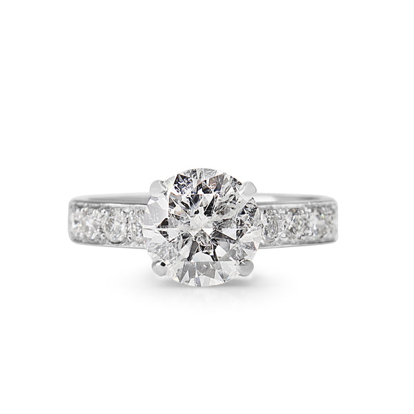 18ct White Gold 3.01ct Diamond Solitaire Ring