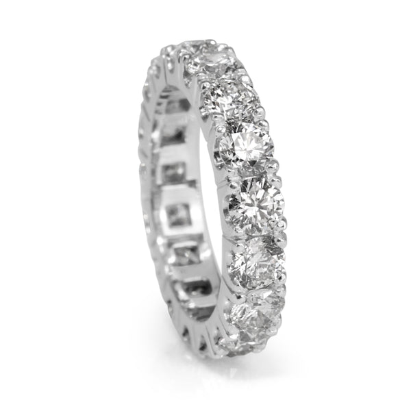 Platinum White Gold All Round Diamond Band