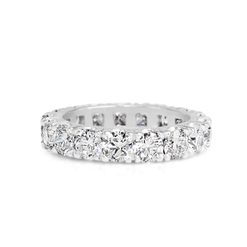 Platinum White Gold All Round Diamond Band