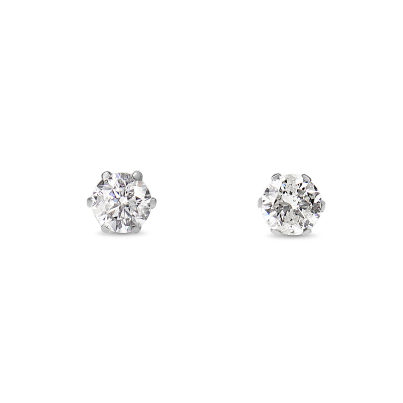 Platinum .30ct Diamond Stud Earrings