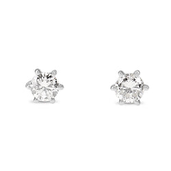 Platinum .42ct Diamond Stud Earrings