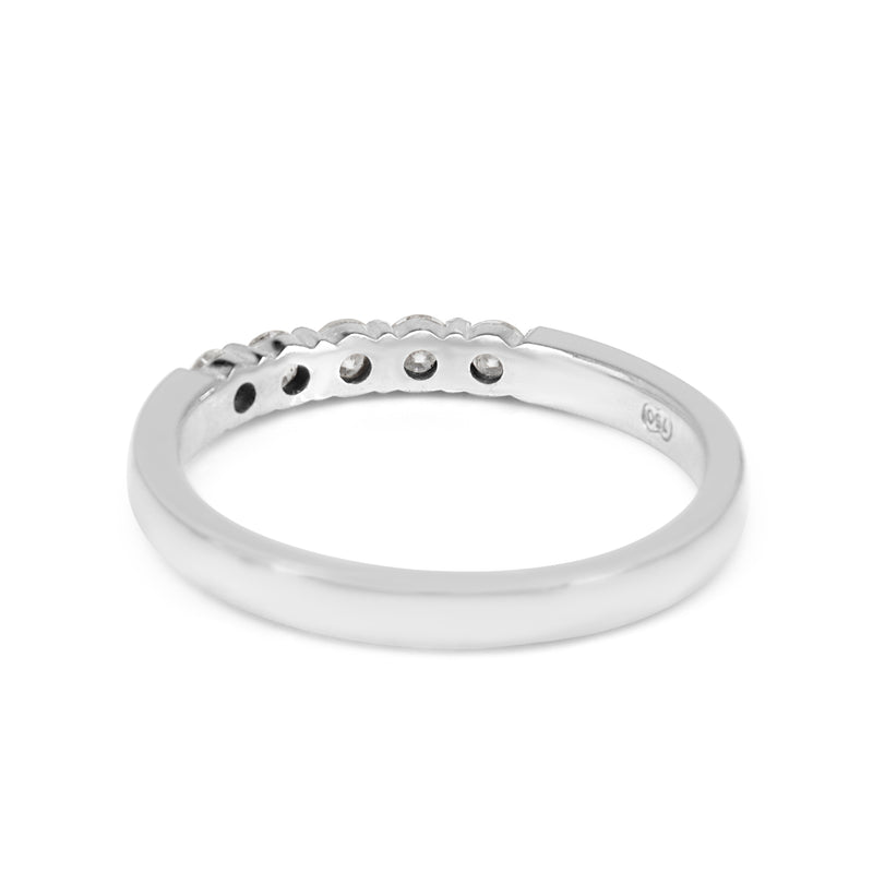 18ct White Gold .50ct 5 Stone Diamond Band Ring