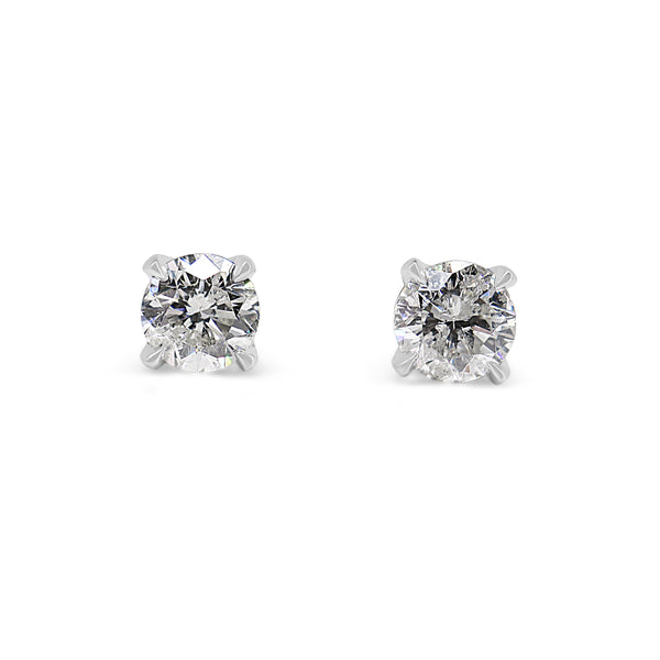 18ct White Gold 2.25ct Diamond Stud Earrings