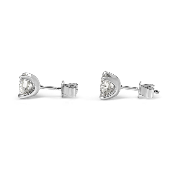 18ct White Gold 2.25ct Diamond Stud Earrings