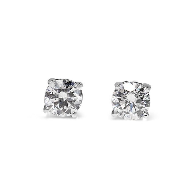 14ct White Gold 1.05ct Diamond Stud Earrings