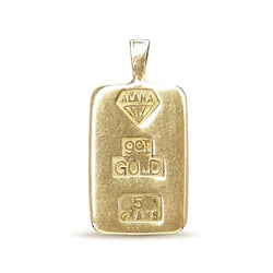 9ct Yellow Gold Bullion Pendant