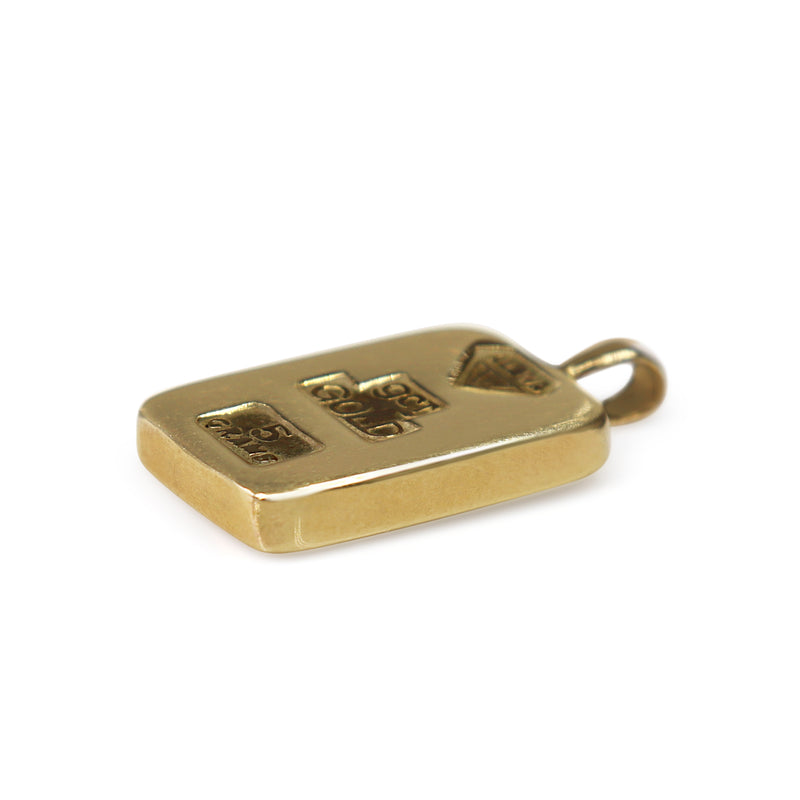 9ct Yellow Gold Bullion Pendant