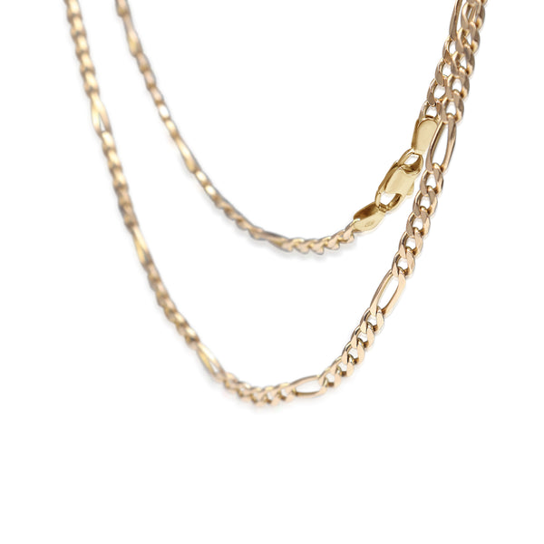 9ct Rose Gold Flat Curb Link Chain Necklace