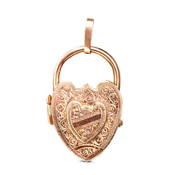 9ct Rose Gold Engraved Heart Locket Necklace