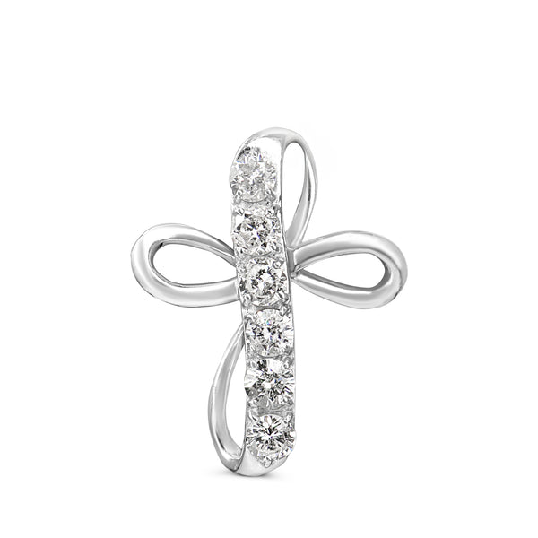 Platinum Diamond Cross Pendant