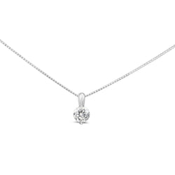 Platinum Diamond Solitaire Necklace