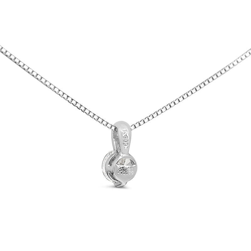 Platinum Diamond Solitaire Necklace