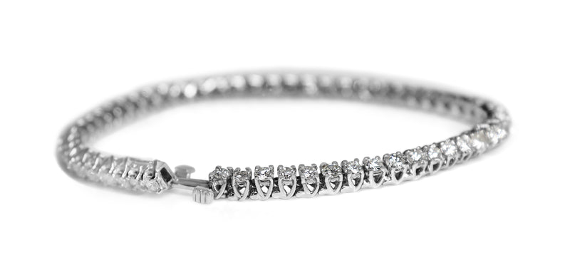 14ct White Gold 5.00ct Diamond Tennis Bracelet